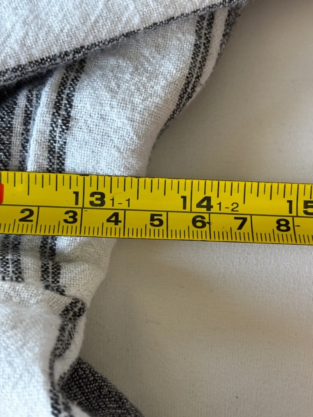 Rewash Sz L Linen/Cotton Black/White Wide Leg Pants Elastic Pull-on Pants Trendy - Picture 8 of 9